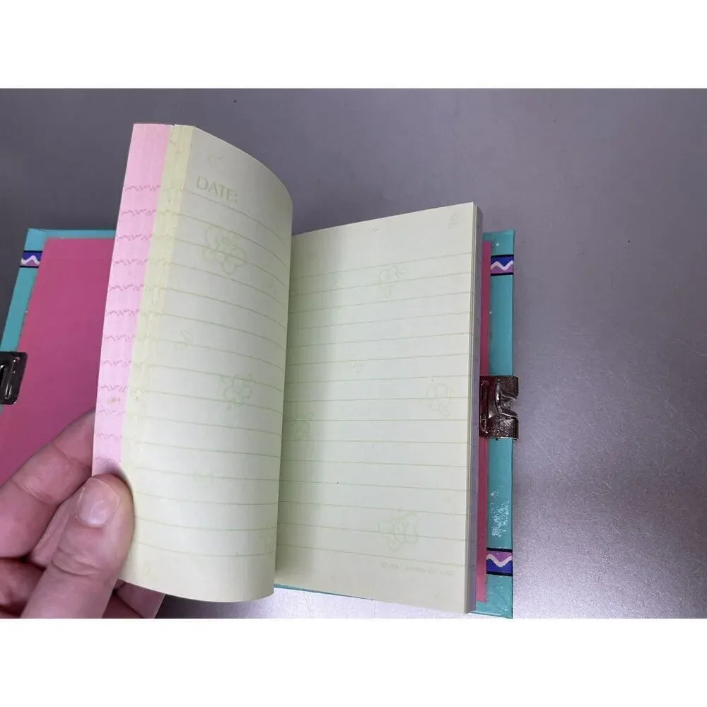 Vintage 1991 Sanrio Kimi Kameleen Turtle Diary Multi Color Paper RARE HTF